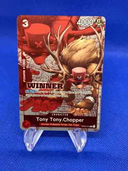 One Piece Tony Tony Chopper OP04-010 Winner Pack 2024 Promotion Card NM - Image 1