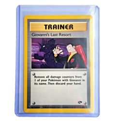 Giovanni’s Last Resort 105/132 Pokemon TCG Gym Heroes NM Vintage 2000 Card - Image 1