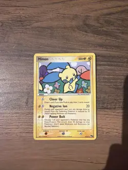 Pokemon TCG Minun POP Series 3 004/017 Holo Rare 50HP English Card - Image 1