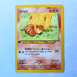 Vulpix 91/105 Pokemon TCG 1st Edition NEO Destiny NM Vintage 2002 Card - Image 2