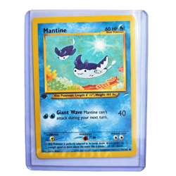 Mantine 74/105 Pokemon TCG 1st Edition Neo Destiny NM Vintage 2002 Card - Image 1
