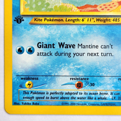 Mantine 74/105 Pokemon TCG 1st Edition Neo Destiny NM Vintage 2002 Card - Image 5