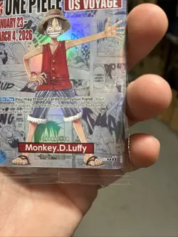 Bandai Namco Monkey.D.Luffy One Piece CCG College Basketball US Voyage Holo Card - Image 3