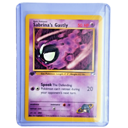 Sabrina's Gastly 93/132 Pokemon TCG Gym Heroes 1st Edition NM Vintage 2000 Card - Image 1