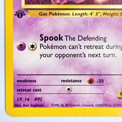 Sabrina's Gastly 93/132 Pokemon TCG Gym Heroes 1st Edition NM Vintage 2000 Card - Image 5