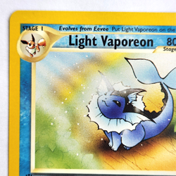 Light Vaporeon 52/105 Pokemon TCG Neo Destiny 1st Edition NM Vintage 2002 Card - Image 3