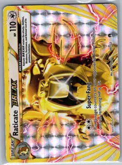 Raticate BREAK 89/122 XY - BREAKpoint - Pokemon Card - MP - Image 1