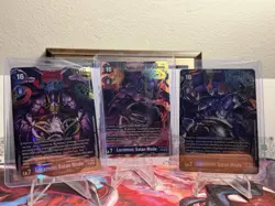 Digimon Card Game Lucemon: Satan Mode EX10-060 SR Sinister Order NM 3 Card Lot - Image 1