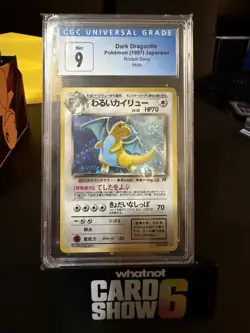 Dark Dragonite Japanese Rocket Gang Pokemon Card 1997 Swirl CGC MINT 9 - Image 3