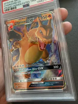 Pokemon PSA 10 Charizard GX Hidden Fates Tin Black Star Promo ~ Art Rare Card 🔥 - Image 3