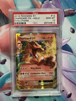 Pokemon Card XY Evolutions #12 Charizard EX PSA 10 GEM MINT 2016 One Owner Fresh - Image 1