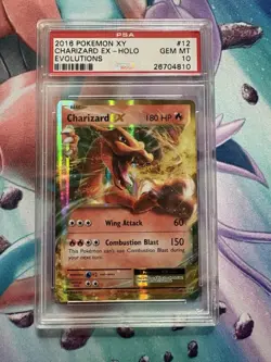 Pokemon Card XY Evolutions #12 Charizard EX PSA 10 GEM MINT 2016 One Owner Fresh - Image 2