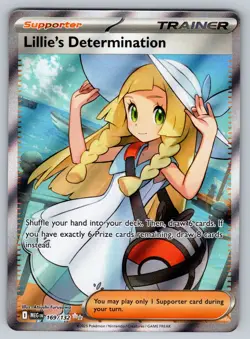 Lillie's Determination 169/132 Secret Rare Mega Evolution Card English Near-Mint - Image 1