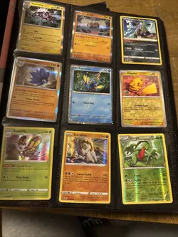 Pokemon TCG Pokemon Card Binder Collection Mixed Lot Includes Binder - Image 1
