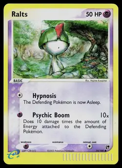 Pokemon Card - Ralts Sandstorm 74/100 Common Reverse Holo - Image 1