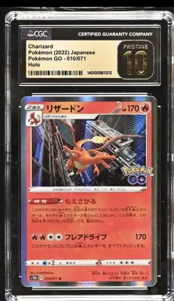 🔥🔥 CGC 10 Pristine Charizard Holo 010/071 Pokemon GO s10b Pokemon Card - Image 1