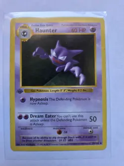 Pokemon Haunter 1st Edition Uncommon Card Base Set Shadowless 29/102 60 HP 1999 - Image 1