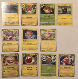 Lot Of 11 Voltorb and Electrode Pokemon Cards - Image 1