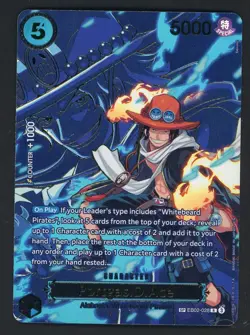 Portgas D. Ace ONE PIECE Card Japanese EB02-028 R Carrying on His Will - Image 1