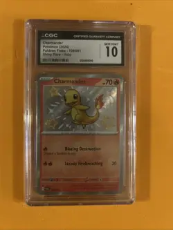 CGC 10 Charmander Hidden Fates SV6/SV94 Shiny Vault Holo Pokemon Card w / Subs - Image 1