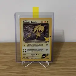 Pokemon TCG Rocket's Zapdos Holo Rare Card 15/132 Celebrations Series - Image 1