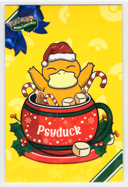 Pokemon - Merry Christmas Card Database - PSYDUCK - CRACKED ICE HOLO - Image 1