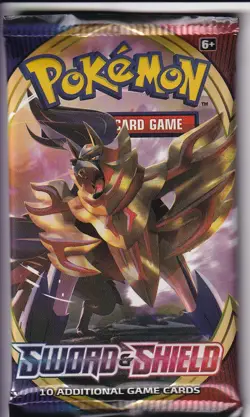 1 pack of Pokemon Sword and Shield Base Trading Card Game Booster 820650806520 - Image 1