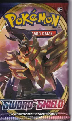 1 pack of Pokemon Sword and Shield Base Trading Card Game Booster 820650806520 - Image 1
