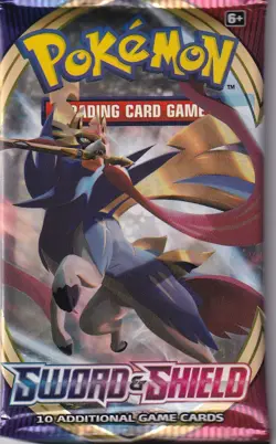 1 pack of Pokemon Sword and Shield Base Trading Card Game Booster 820650806520 - Image 1