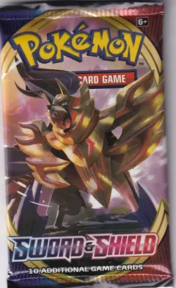 1 pack of Pokemon Sword and Shield Base Trading Card Game Booster 820650806520 - Image 1