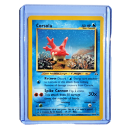 Corsola 37/75 Pokemon TCG Neo Discovery NM Vintage 2001 Card - Image 1