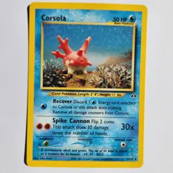 Corsola 37/75 Pokemon TCG Neo Discovery NM Vintage 2001 Card - Image 2