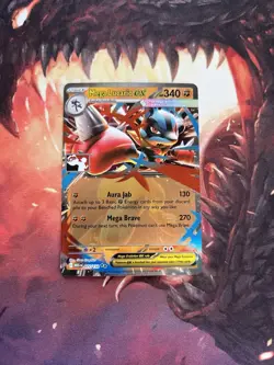 Mega Lucario ex 077/132 Prize Pack Series 8 Play Pokemon Stamped Promo Card NM💥 - Image 2
