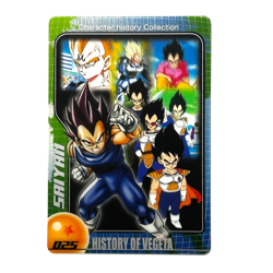 S4851 History of Vegeta 025 Japanese Dragon Ball x Morinaga Wafer Card F13 - Image 1