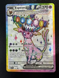 Espeon ex 175 Pokemon Scarlet & Violet SVP Black Star Promo Card NM - Image 1