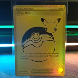 Pokemon Poke Ball Trainer SWSH146 Celebrations Promo Foil Card - Image 1