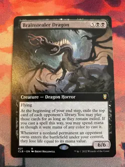 MTG Battle For Baldurs Gate Brainstealer Dragon Extended Art - Image 1