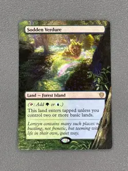 Sodden Verdure MTG Lorwyn Eclipsed Commander Hand Painted Borderless Altered Art - Image 1