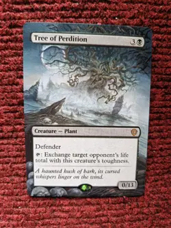 Tree of Perdition 49 MTG Lorwyn Eclipsed Commander Hand Painted Full Altered Art - Image 2