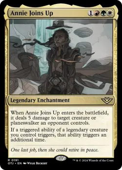 MTG Annie Joins Up #191 (Regular) Rare Outlaws of Thunder Junction NM - Image 1