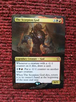 The Scorpion God MTG Lorwyn Eclipsed Commander Hand Painted Extended Altered Art - Image 2
