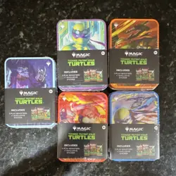 Magic: The Gathering Teenage Mutant Ninja Turtles Kit Lot 5 Booster Tins - Image 1