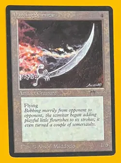 MTG DANCING SCIMITAR Arabian Nights (OldManMTG 012-606) - Image 1