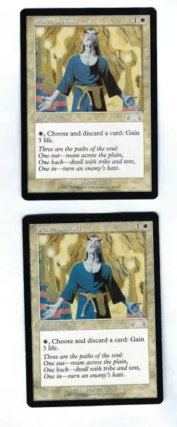 2x Peace of Mind - Exodus - Magic The Gathering NM/M (Never Played) - Image 1