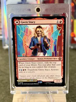 ❤💎Gwen Stacy MINT #78 Mythic SPM Marvel's Spider-Man Magic Gathering MTG - Image 1