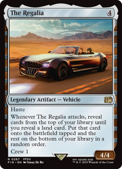 x4 The Regalia FIN Final Fantasy MTG 267 M/NM 4x - Image 1