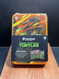 Magic: The Gathering Teenage Mutant Ninja Turtles Tin [MICHELANGELO] 3 Boosters - Image 1