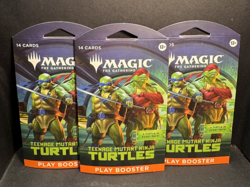 Magic: The Gathering Teenage Mutant Ninja Turtles LOT of 3 SLEEVED BOOSTERS NEW - Image 1
