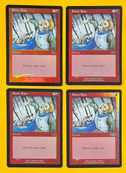 MTG STONE RAIN (Foil) FNM (OldManMTG 013-295) - Image 1