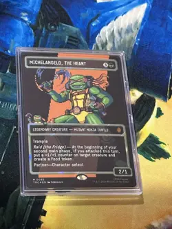Michelangelo, the Heart (0092) (Borderless) (Surge Foil) Commander: TMNT - Image 1